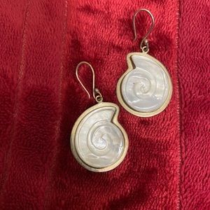 Sterling silver and pearl earrings
